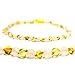 Certified Baltic Amber Teething Necklace for Baby (Rose Quartz/Lemon) - Anti-inflammatory ...