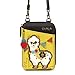 Chala Wallet Crossbody Cell Phone Purse-Women Faux Leather Multicolor Handbag with Adjustable Strap - Llama Mustard