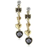 Betsey Johnson Betsey Basics Crystal Heart Fro