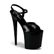 8 Inch Heel High Platform Shoe Ankle Strap Sexy Stripper Shoes Open Toe Black Red White