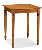 Counter Height Dining Table with Turned Legs in Pine Finish