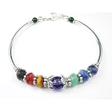 .925 Silver Garnet, Carnelian, Tiger Eye, Aventurine, Sodalite, Iolite, Amethyst Semi-Precious...