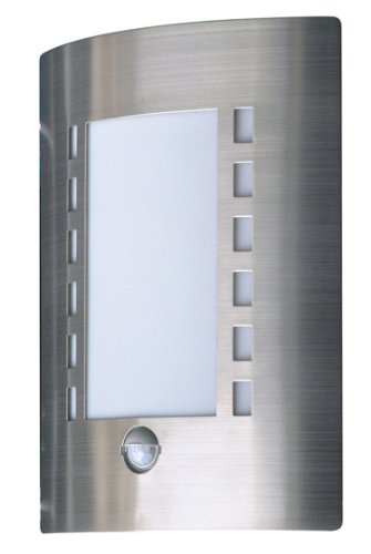 Ranex 5000.086 Demi Applique à Détecteur de Mouvement Messina Acier Brossé