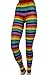 Vanea Women's Rainbow Striped Sweater Knit Footless Tights/Leggings
