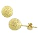 14 Karat Yellow Gold Laser-Cut Ball Earrings (6 mm)