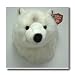 Wild and Wooly Polar Bear Head Wall Mount by Gund
