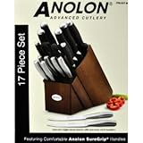 Anolon Advanced SURE GRIP Cutlery 17-Piece Block Set