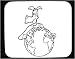 All Products : Mouse Pad with "black and white", geography, Earth, world, holding, spherical, anthropomorphism, animal, globe, planet, orb