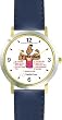 All of THE 7 HABITS #2 - Black Youth (English Text) - DELUXE TWO-TONE WATCH from THE 7 HABITS - WATCH COLLECTION BY WATCHBUDDY&reg; - Arabic Numbers - Blue Leather Strap-Size-Children's Size-Small ( Boy's Size & Girl's Size )