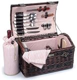  : Couture Dark Willow Picnic Basket for 2 Persons Picnic & Beyond