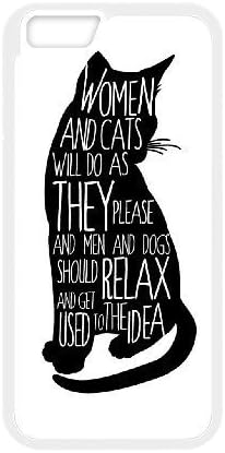 wugdiy New Fashion Cover Case for iPhone6 Plus 5.5" with custom black cat