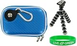41LJRFtNn2L. SL160  Hard Carrying Case  and Premium Tripod for Flip MinoHD Camcorder Brushed Metal