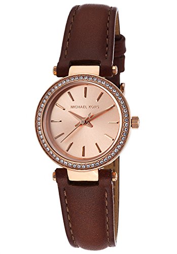 Michael Kors Women's MK2353 - Petite Darci Rosegold/Chocolate Watch