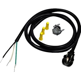 Whirlpool W10278923RP 3-Prong Dishwasher Power Supply Kit