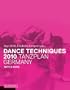 Dance Techniques 2010: Tanzplan Germany