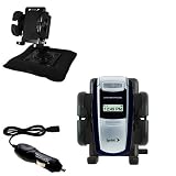 Samsung A580 Auto Bean Bag Dash Holder with Car Charger - Uses Gomadic TipExchange