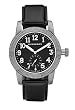 Burberry Military Illuminating Round Leather Band Sports Watch Black BU7830