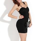 Krazy Sexy Club Cocktail Party Evening Dress #2010 Black
