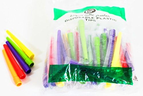 New Lot of 100 Color Male Hookah Hose Mouth Tips XL Shisha Pipe Disposable Tips (100)