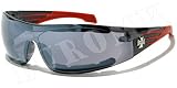 Produkt-Bild: CHOPPERS 2W Sonnenbrille VISOR Schwarz ROT Motorradbrille Sportbrille