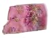 Sash Belt / Hair tie / Scarf Pink Chiffon with Roses