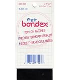 Bondex Iron-On Patches 5x7 2/Pkg-Black