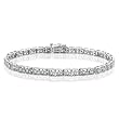 10K White Gold 1 ct JK Diamond Tennis Bracelet