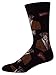 Socksmith Men's Monkey Biz Crew Socks, Black, Large