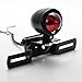 Custom Black Tail Brake Stop Running Light + License Plate Holder Bracket Relocator Motorcycle For Harley Bobber Chopper Cruiser Dyna Glide Sportster