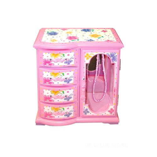 Mele Girls Musical Jewelry Box, Ballerina Jewelry Box