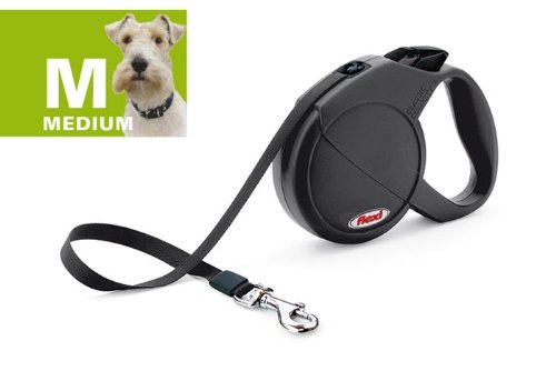 flexi Hundeleine Classic Compact 2 5 m bis 25 kg, schwarz