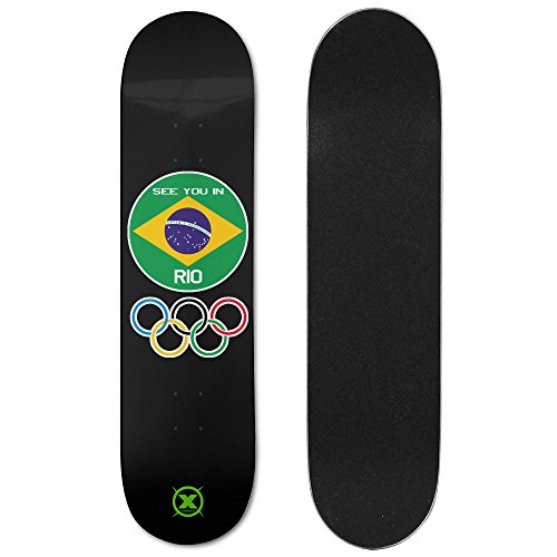 X-sports 2016 Brazil Rio Olympics Summer Sports Meeting Ultimate Sports Double Slide Skateboard Deck / Board
