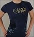 Sinful Clothing - Women's Star Baby Tee in Blue Staine