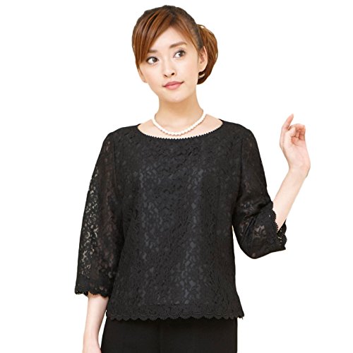 【B-GALLERY】総レースブラウス(110434344)[ブラックフォーマル 喪服 礼服 卒業式]