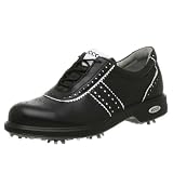 ECCO Women's Classic Heritage Hydromax Golf Shoe,Black/White,43 EU (12-12.5 US)