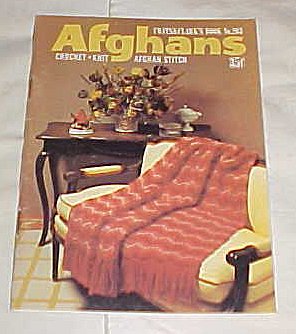 Afghans - Crochet & Knitting Patterns - Afghan Stitch - Coats & Clark's - Book No. 203