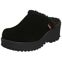 Rocket Dog Women's Fuzzy Wedge,Black,6 M