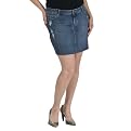 Pure Energy Plus Denim Mini Skirt - Blue