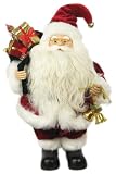 18" Chubby Traditional Santa Claus W/Christmas Bells - S01800