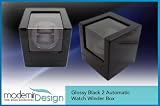 Modernir Design Glossy Black Automatic Watch Winder for 2 Watches - Rolex - Omega - Tag Heuer *Brand New*