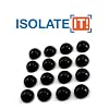 3/4" Sorbothane Hemisphere Rubber Bumper Non-Skid Feet with Adhesive 50 Durometer - 16-Pack
