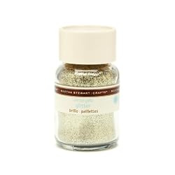 Martha Stewart Crafts Fine Glitter, White Gold, 1-1/2 Ounces