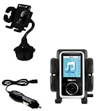 Philips GoGear SA3114/37 Car Cup Holder with Car Charger - Uses Gomadic TipExchange