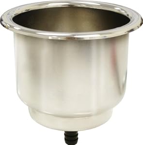 cup holder stainless steel recessed pad gasket seasense barb walmart