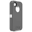 Otterbox Defender Series Hybrid Case & Holster for iPhone 4 & 4S  - Retail Packaging - White/Gunmetal Grey