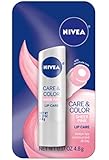 NIVEA Tinted Lip Balm Carded Stick, Sheer Pink, 0.17 Ounce