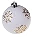 Shatterproof Christmas Tree Ornaments by Clever Creations | Large 80mm White Variety Pack Christmas Decor | 12 Piece Set Perfect for Christmas Trees