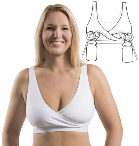 Relaxed Crossover Nursing and Hands Free Pumping Bra