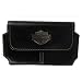 Fuse Harley Davidson Horizontal Leather Holster for iPhone and Most SmartPhones - Retail Packaging - Black