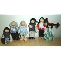 Maxim 6 Pc Family Dolls Asian